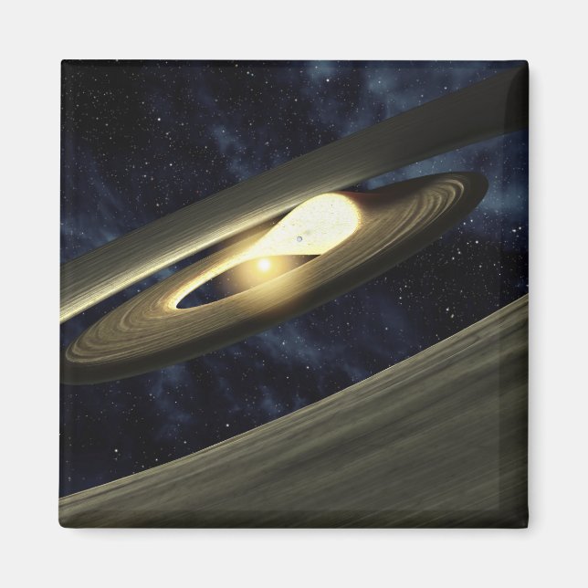 Imã Conceito do artista mostrando um pedaço de materia (Frente)