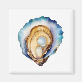 Imã Concha de Ostra Aquarela