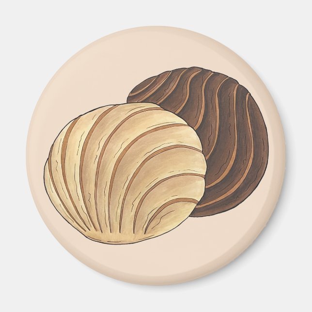 Imã Conchas Pan Dulce Sweet Bread Panadería Mexicano (Frente)