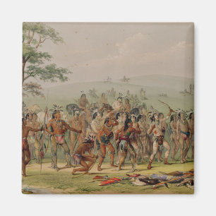 Imã Concurso Mandan Archery, c.1832