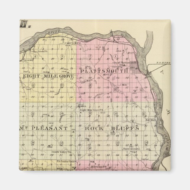 Imã Condado de Cass, Nebraska (Frente)