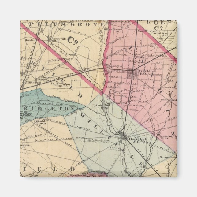 Imã Condado de Cumberland, NJ (Frente)