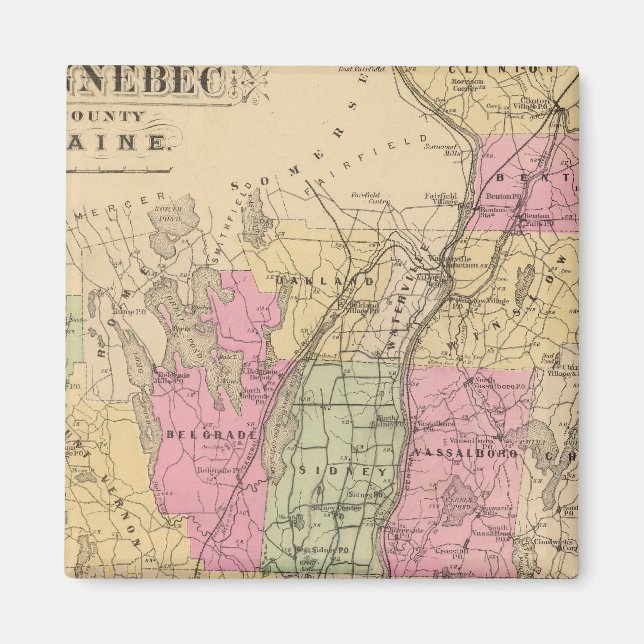 Imã Condado de Kennebec, Maine (Frente)