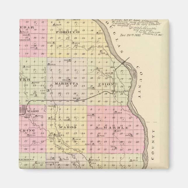 Imã Condado de Saunders, Nebraska (Frente)