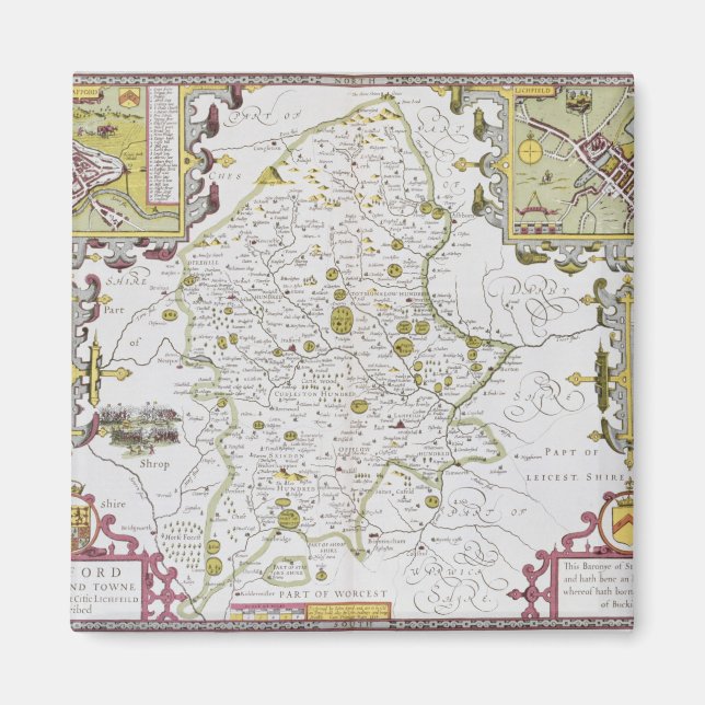 Imã Condado de Stafford e Cidade, gravados por Jodocus (Frente)