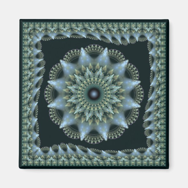 Imã Condecoração de estrelas brilhantes fractais (Frente)