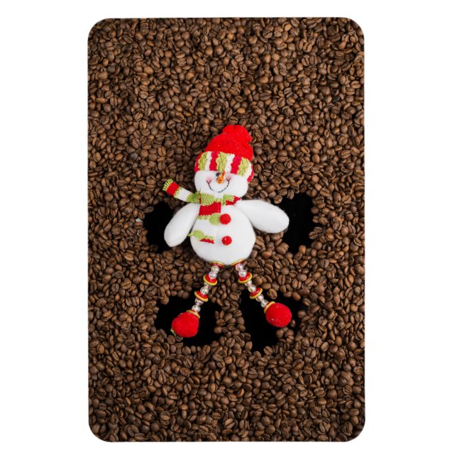 Ímã Condecoração do boneco de neve de Natal (Vertical)