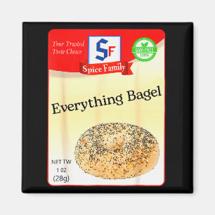 Imã Condimento de Bagel Tudo Festa Sce Grupo Custo
