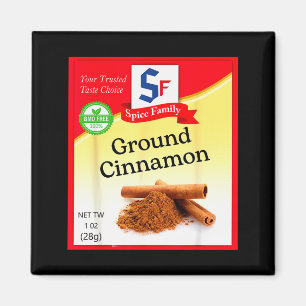 Imã Condimento de Canela Moída Grupo de Cena de Feriad