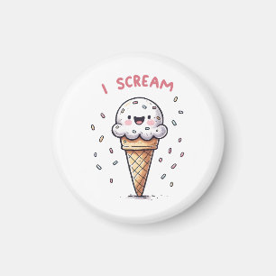 Imã Cone de Sorvete I Scream com Confeitos
