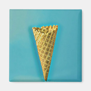 Imã Cone de waffle para amantes de sorvetes