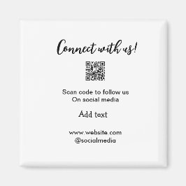 Imã Conectar-se a nós digitalizar código QR adicionar