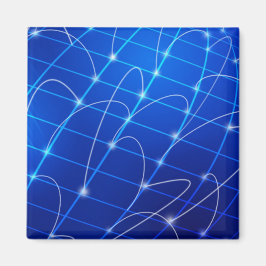 Imã Conexões de rede azul e branca