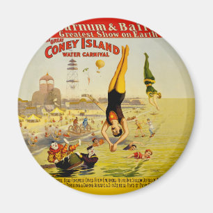 Imã Coney Island Sideshow Poster