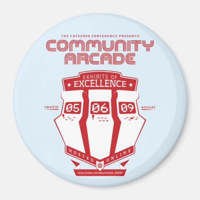 Imã Conferência CATS2009 / ímã redondo (Frente)