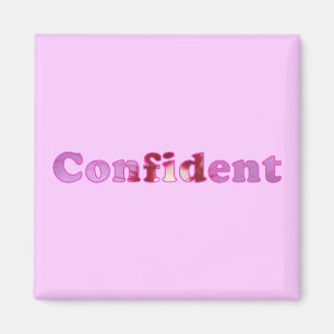 Imã Confiante com flores cor-de-rosa Magnets