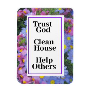 Ímã Confie em Deus e ajude outros