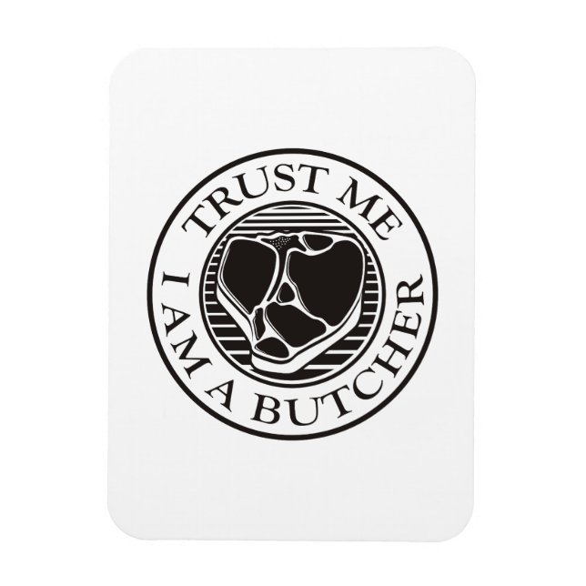Ímã Confie em mim, eu sou um osso-açougueiro (Vertical)