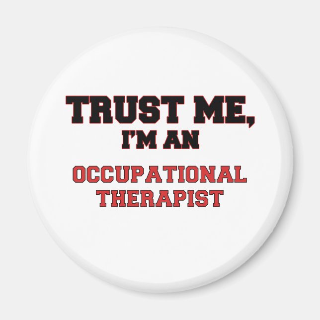 Imã Confie em mim, sou meu assistente de terapia ocupa (Frente)