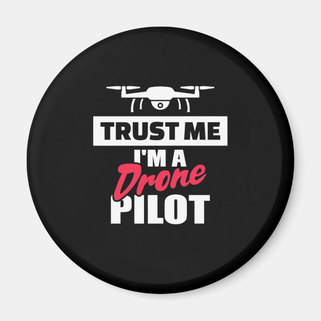 Imã Confie em mim, sou piloto de drones (Frente)