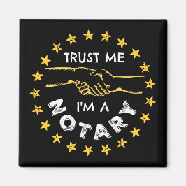 Imã Confie em mim, sou um aperto de mão notarial