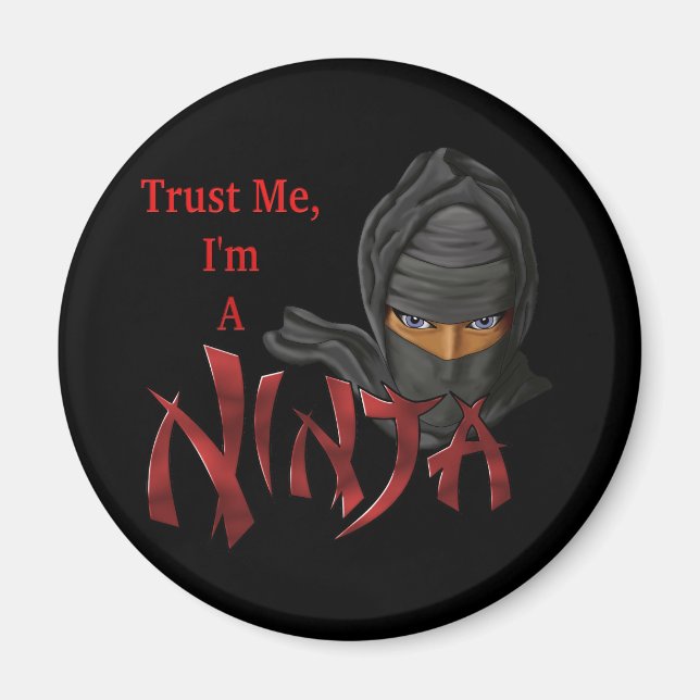 Imã Confie em mim, sou um Ninja (Frente)