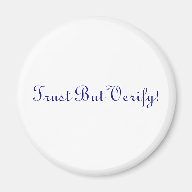 Imã Confie, mas verifique! (Frente)