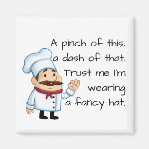 Imã Confie no poema engraçado do chef