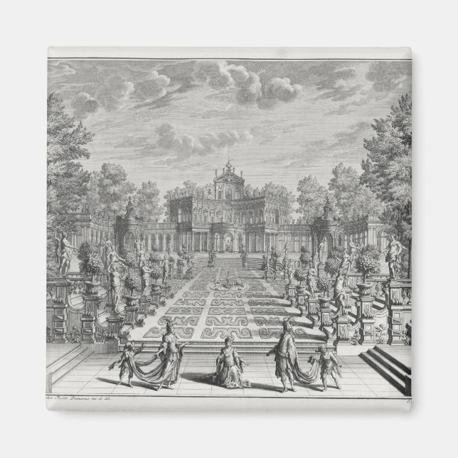 Imã Configuração de uma ópera em um jardim, de 'Archit (Frente)