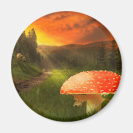 Imã Configurando o Sun do outono.