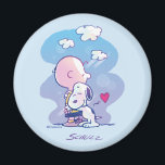 Imã Conforto e segurança | Charlie & Snoopy Hug<br><div class="desc">Veja este design de amendoins super fofo com Charlie Brown e Snoopy.</div>