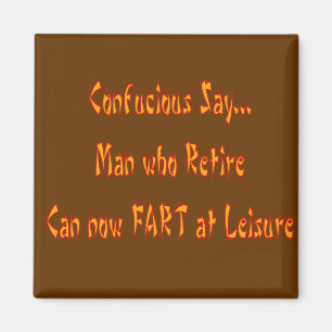 Imã Confucious diz que "FART no LAZER "