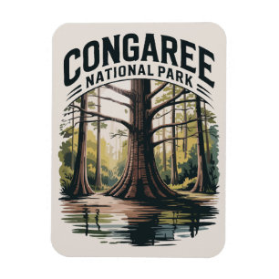 Ímã Congaree National Park South Carolina Wilderness