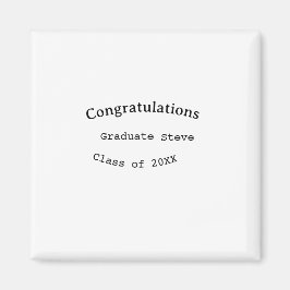 Imã Congratulations graduate name class of 20XX type w