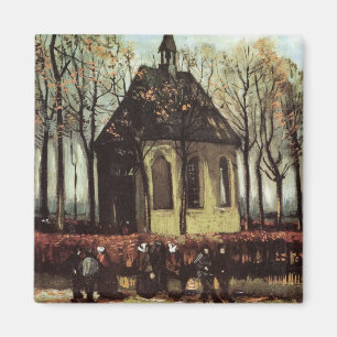 Imã Congregação na Igreja, Nuenen por Vincent van Gogh