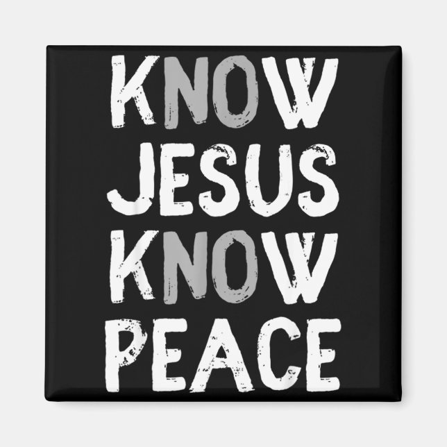 Imã Conheça Jesus Conheça Paz Jesus Fé Cristã Religi (Frente)