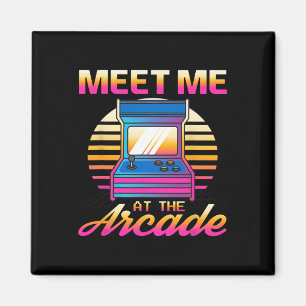 Imã Conheça-Me No Vídeo Retro Arcade Gamer Vaporwave