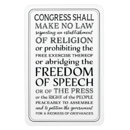 Ímã Conheça seus direitos de primeira emenda