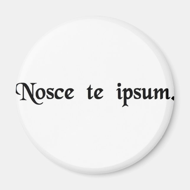 Imã Conhece-te a ti mesmo. (Frente)