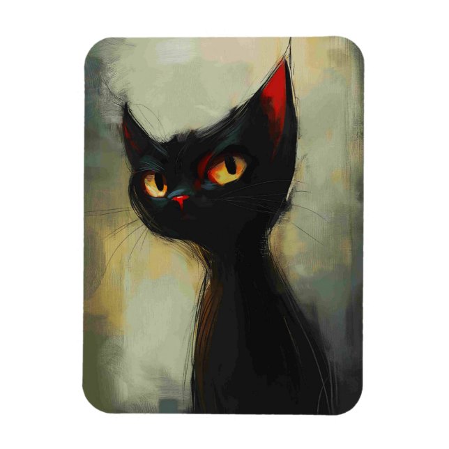 Ímã Conhecendo o Gato Ninja Preto (Vertical)