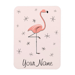 Ímã conhecido cor-de-rosa do flamingo flexível
