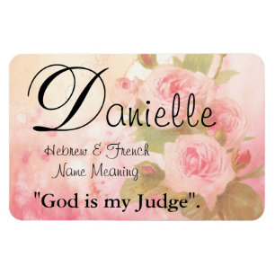 Ímã conhecido do significado: Danielle, deus é 