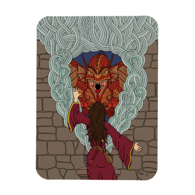 Ímã Conjurando o Dragão (Vertical)