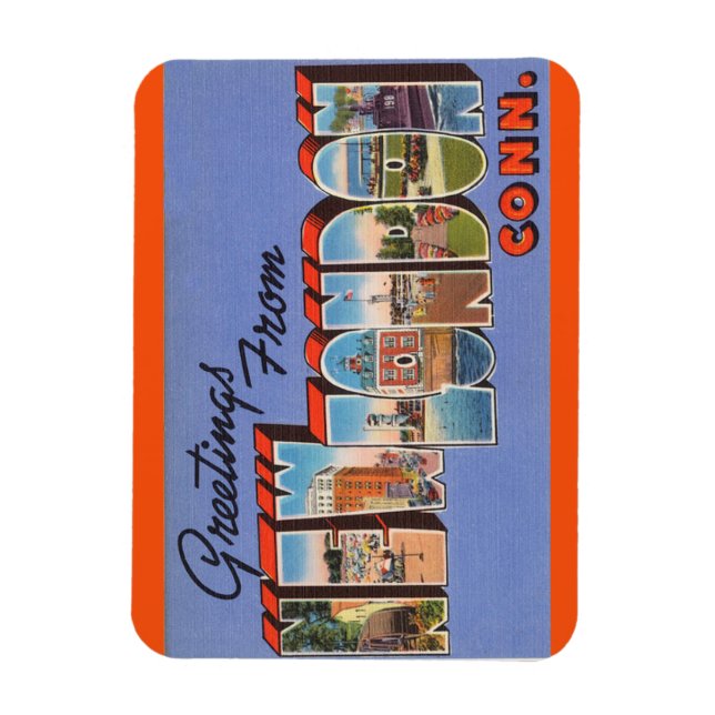 Ímã Connecticutt, New London Magnet (Vertical)