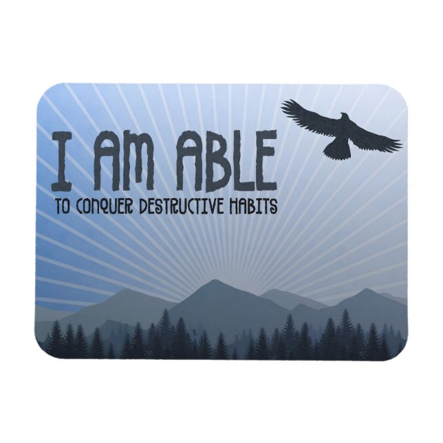 Ímã "Conquisto" Motivação Afirmação Flex (Horizontal)