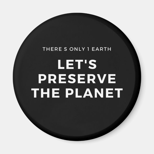 Imã Consciência ambiental pára as mudanças climáticas (Frente)