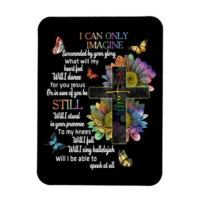 Ímã Consciência Autista Eu Só Posso Imaginar Jesus Fé (Vertical)