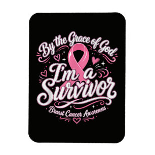 Ímã Consciência da Fé da Fita Rosa do Câncer de Mama