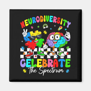 Imã Consciência da neurodiversidade cérebro autismo as