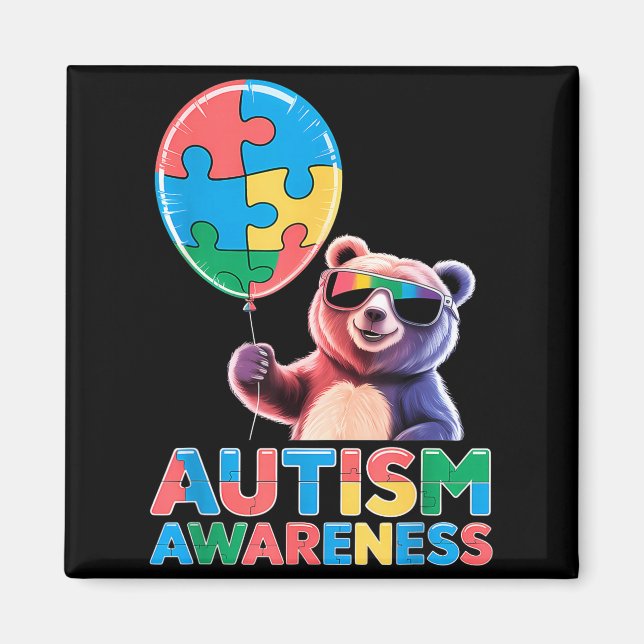 Imã Consciência do autismo  (Frente)